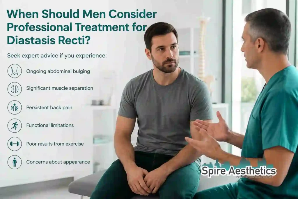 When Should Men Consider Professional Treatment for Diastasis Recti Ashtead?